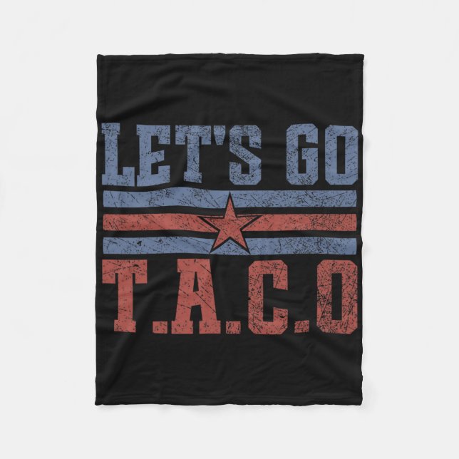 Lustigt Låt oss Go Taco 58 Fleecefilt (Framsidan)
