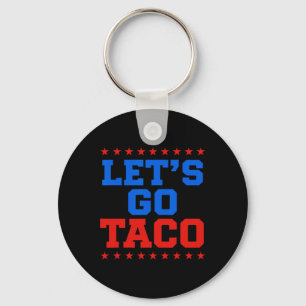 Lustigt Låt oss Go Taco Design Nyckelring