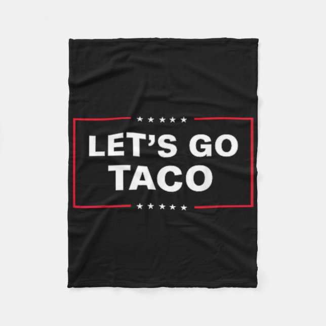 Lustigt Låt oss Go Taco &# Fleecefilt (Framsidan)