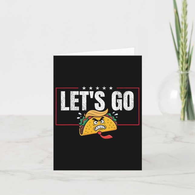 Lustigt Låt oss Go Taco &# Kort (Framsida)