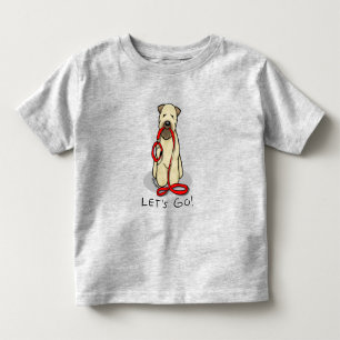 Lustigt Låt oss Go! Walk Wheaten Terrier (vävs 1b2 T Shirt