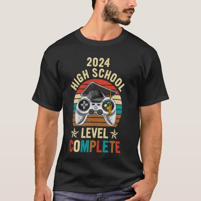 Lustigt, ledande spel 2024 - högskolenivå klar t shirt (Framsida)