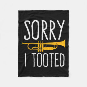 Lustigt ledsen att jag tog Trumpet Band Fleecefilt