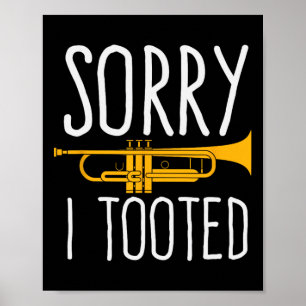 Lustigt ledsen att jag tog Trumpet Band Poster