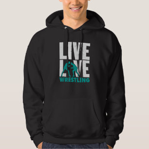 Lustigt levande brottningsgrafik från Kärlek för k Hoodie