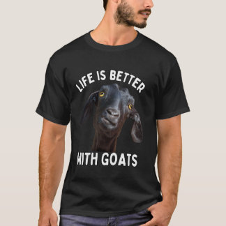Lustigt Life är bättre med getterna Whisperer Goat T Shirt