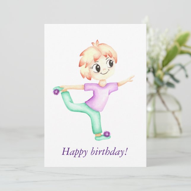 Lustigt, lilla ingefärgpojke sportman (Stående Fram)