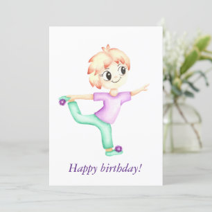 Lustigt, lilla ingefärgpojke sportman