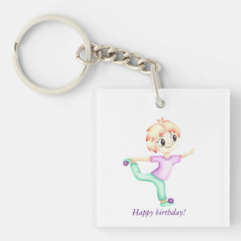 Lustigt, lilla ingefärgpojke sportman