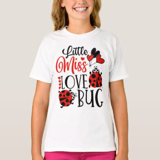 Lustigt lilla miss Kärlek Kryp Cute Valentines day T Shirt