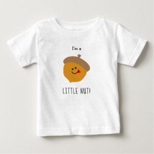 Lustigt lilla Tecknaden Baby Acorn Nöt T Shirt