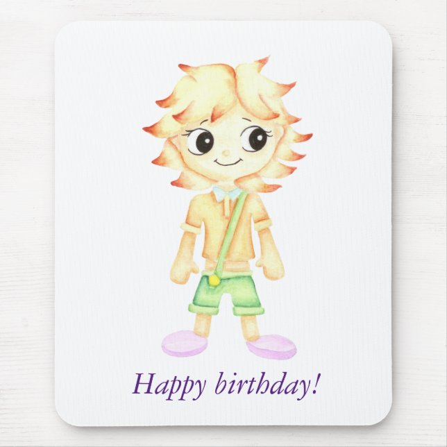 Lustigt, lille ginger-pojke musmatta (Framsidan)