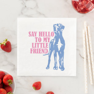 Lustigt Little Great dane Napkins Pappersservett