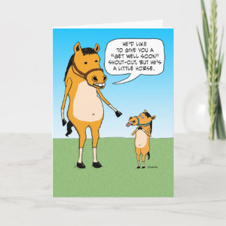 Lustigt Little Horse kommer snart Kort