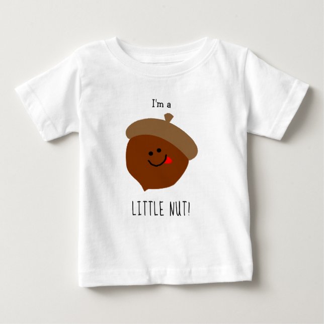 Lustigt Little Nöt Tecknad Acorn Cute T Shirt (Framsida)