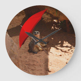 Lustigt Little Sol Smart Meerkat. Stor Klocka
