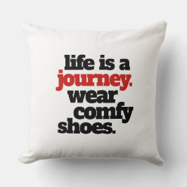 Lustigt liv är en resa.. kudde
