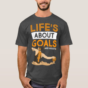 Lustigt livets om mål Vatten Polo Sport Älskare T Shirt
