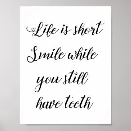 Lustigt livsoffert, humous Life Say Poster