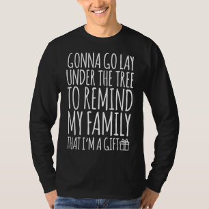 Lustigt Ljugit under Julgran Remind Family. T Shirt