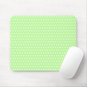 Lustigt Ljust grönt med lilla vita Polka dots Musmatta