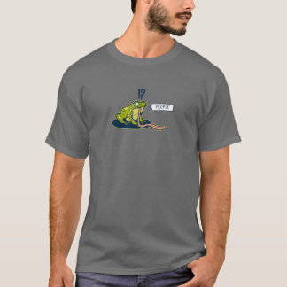 Lustigt Looney Frog mascot t-shirt för vardagen.