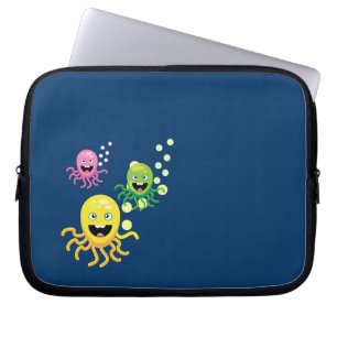 Lustigt, lustigt bläckfisk laptop fodral