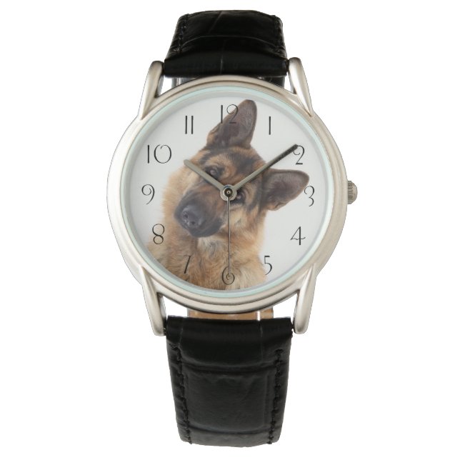 Lustigt lustigt shepherd porträtt armbandsur (Framsida)