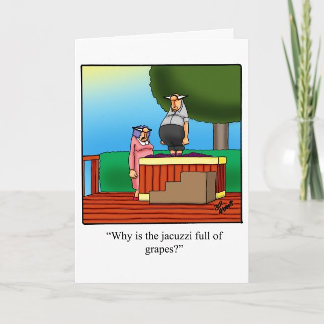 Lustigt Lycklig-årskort Kort (Framsida)