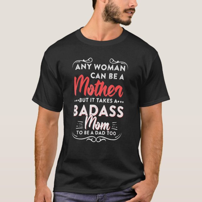 Lustigt Lycklig Far till bästa Mamma T Shirt (Framsida)