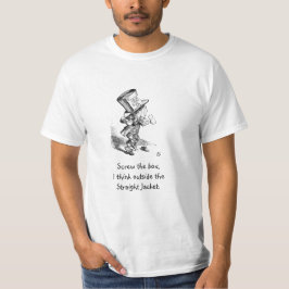 Lustigt, Mad Hatter, Skruva lådan. T-shirt