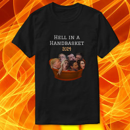 Lustigt MAGA Republican Fan i en handkorg 2024-25 T Shirt