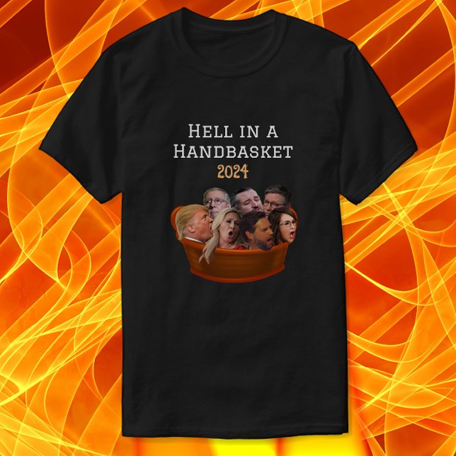 Lustigt MAGA Republican Fan i en handkorg 2024-25 T Shirt (Skapare uppladdad)
