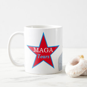 Lustigt MAGA Tårar-trumpan Stängd politisk kaffe Kaffemugg