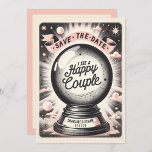 Lustigt Magic Boll Rosa Black Spara datumet<br><div class="desc">Hand plockade Funky Handwriter Spara datum</div>