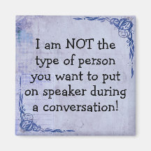 Lustigt Magnet utan högtalartelefon