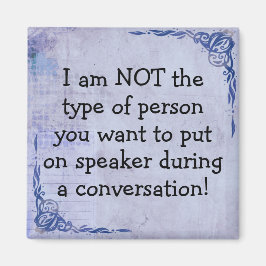 Lustigt Magnet utan högtalartelefon