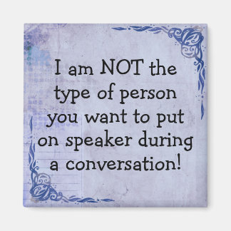 Lustigt Magnet utan högtalartelefon