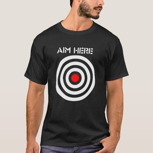 Lustigt mål Här mörkas uppspelare T Shirt (Framsida)