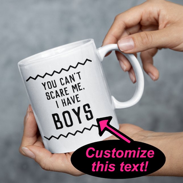 Lustigt Mamma-citat Du kan inte Skrämma mig Mors d Kaffemugg (custom funny quotes mug, trendy sarcastic humor gift)