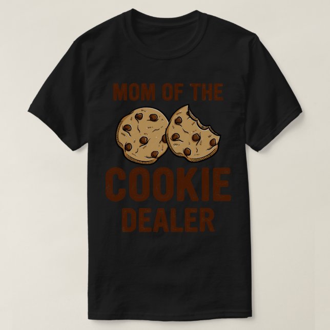 Lustigt Mamma i Cookies T Shirt (Design framsida)