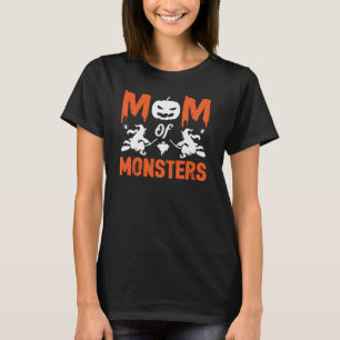 Lustigt Mamma i Monsters Halloween T Shirt