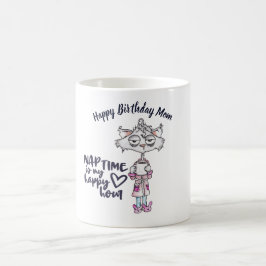 Lustigt MAMMA Nap-läge är Lycklig-timmen - tjock k Kaffemugg