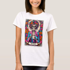 Lustigt Mamma Skeleton Tarot T Shirt