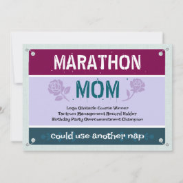 Lustigt Marathon Mamma kan Använda A Nap Mors dag Kort