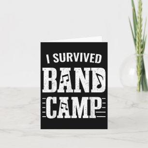 Lustigt Marching Band Gifts - jag Överlevt Band Ca Kort