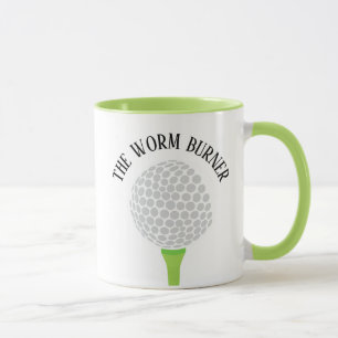 Lustigt Mask Burner Golf Boll Tee Mugg