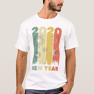 Lustigt matchande familj för Nyårsafton 2020 Par T Shirt