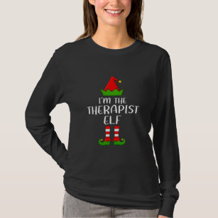 Lustigt matchande familj Jag är terapeut Elf T Shirt