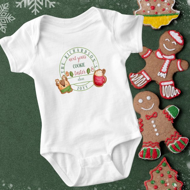 Lustigt matchande jul nästa års Cookie Taster T Shirt (Skapare uppladdad)